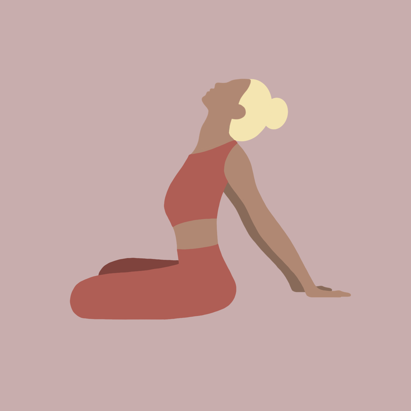 Illustration Yoga-Übung Nackenübung1