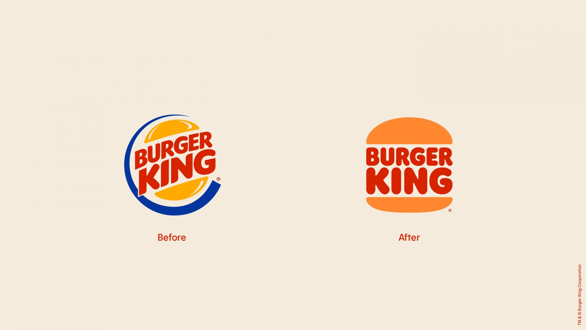 Vergleich altes und neues Burger King Logo