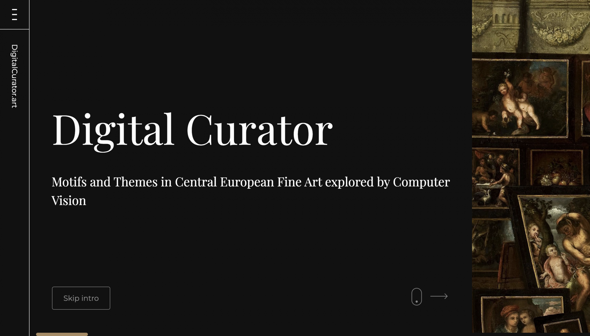 digital curator website