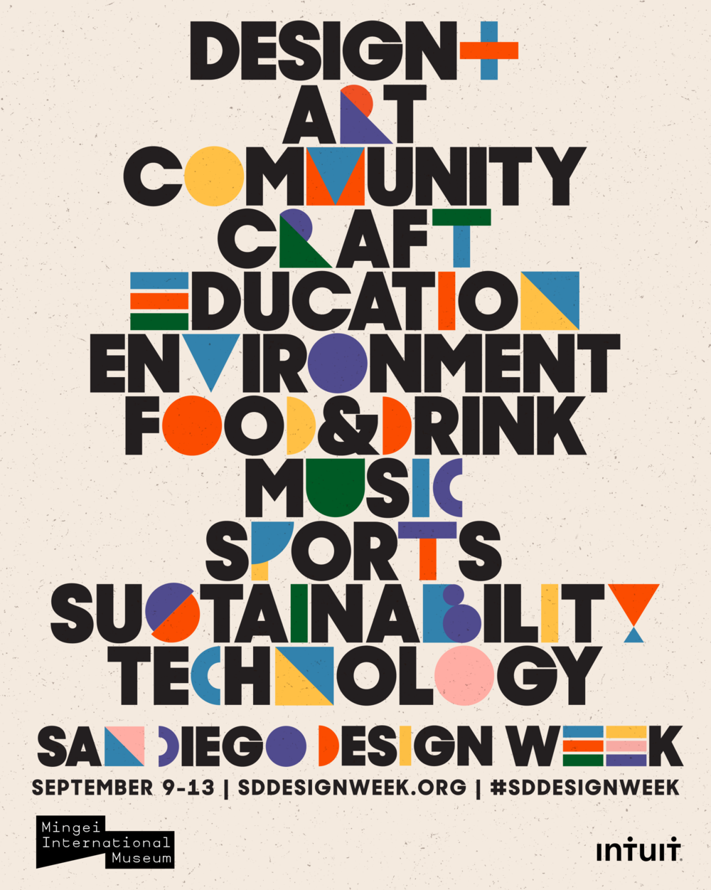 Plakat der San Diego Design Week 2021